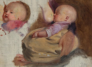Study of a Breastfeeding Child - Julius Friedländer — artwork view