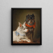 Two Dogs 01 - Julius Hamburger — framed artwork on a wall