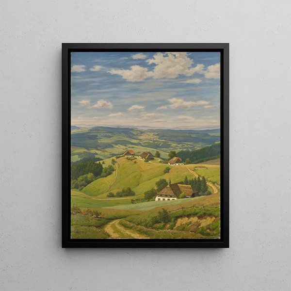 Le Hornberg - Julius Hübner — framed artwork on a wall