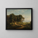 Danish Landscape Painting - Julius Hellesen — framed artwork on a wall