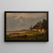 La côte au hameau de pêche de Flade près de Frederikshavn - Julius Hellesen — framed artwork on a wall