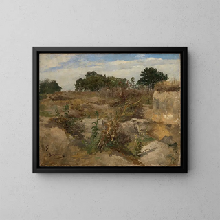 Chardons - Julius Hugo Bergmann — framed artwork on a wall