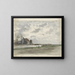 Navigation with a mill - Julius Jacobus van de Sande Bakhuyzen — framed artwork on a wall