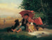 Children under the umbrella - Julius Köckert — artwork view