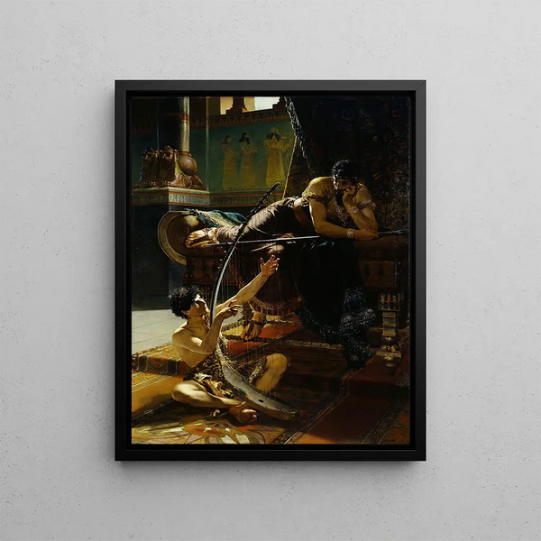 David and Saul - Julius Kronberg — framed artwork on a wall