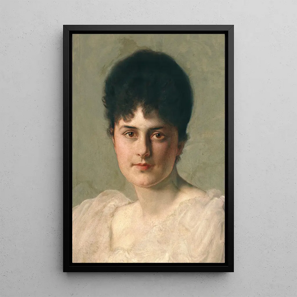 Ellen de Mar née von Hallwyll 1867-1952 - Julius Kronberg — framed artwork on a wall