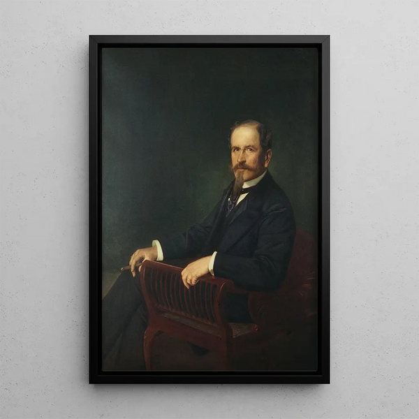 Walter von Hallwyll 1839-1921 - Julius Kronberg — framed artwork on a wall