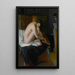 in front of the fire - Julius LeBlanc Stewart — framed artwork on a wall