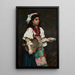 Young Gypsy Girl - Julius LeBlanc Stewart — framed artwork on a wall