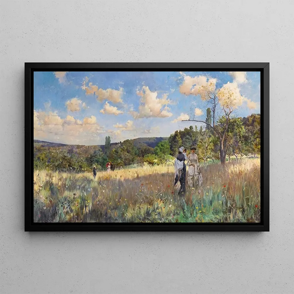 Summer Painting - Julius LeBlanc Stewart — framed artwork on a wall