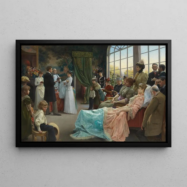 The Baptism - Julius LeBlanc Stewart — framed artwork on a wall