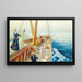 Yachting in the Mediterranean - Julius LeBlanc Stewart — framed artwork on a wall