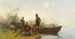 Fishermen of Chiemsee at Rest - Julius Noerr — artwork view