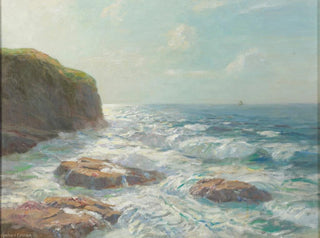 Silvered Sea, Irish Coast - Julius Olsson — artwork view