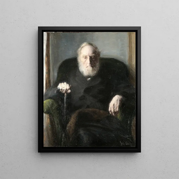 The father of artists - Julius Paulsen — framed artwork on a wall