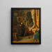 The young painter in her studio - Julius Pollak — framed artwork on a wall