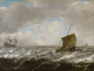 Seascape with Ships - Julius Porcellis — artwork view