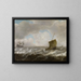 Seascape with Ships - Julius Porcellis — framed artwork on a wall
