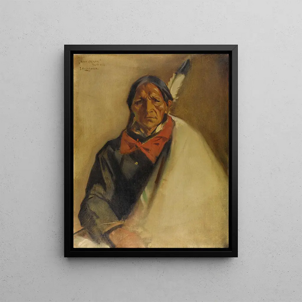 Sun Arrow Painting - Julius Rolshoven — framed artwork on a wall