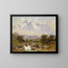 Landscape Painting near Abtenau - Julius Rose — framed artwork on a wall