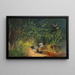 Ducks at the Pond - Julius Scheuerer — framed artwork on a wall