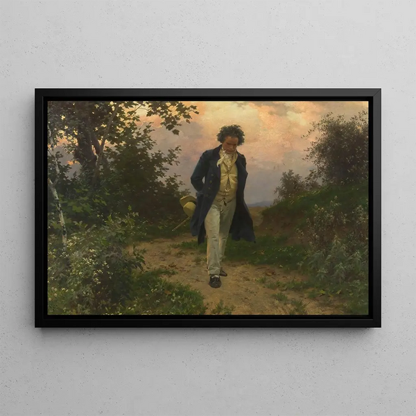 Beethoven - Julius Schmid — framed artwork on a wall