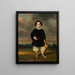 Portrait of a Boy - Julius Schoppe — framed artwork on a wall
