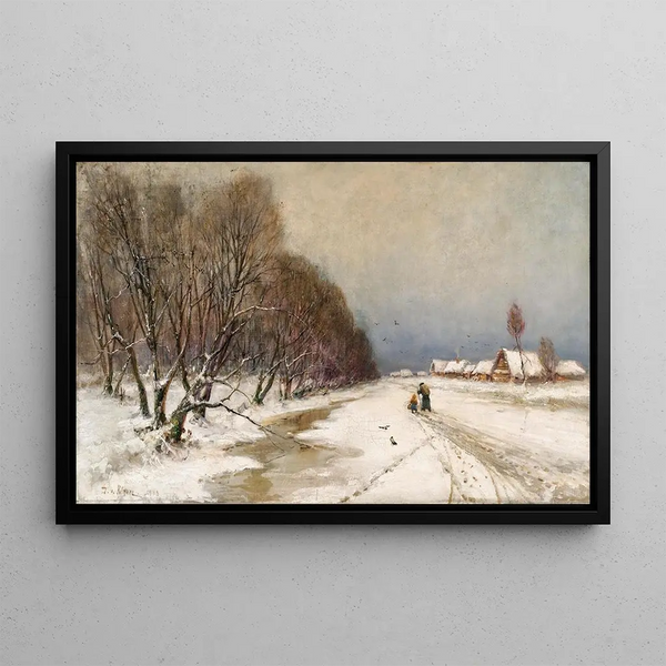 Spring - Julius Sergius Klever — framed artwork on a wall
