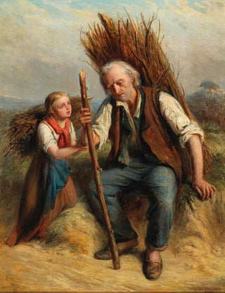 Julius Sigismund Rder - Resting on the Way Home.webp