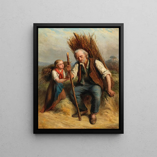 Julius Sigismund Rder - Resting on the Way Home.webp
