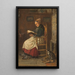 Old lady in the living room - Julius Simmonds — framed artwork on a wall