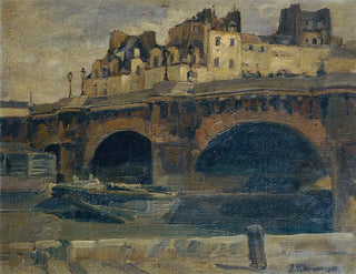 Landscape of Paris with the Pont Neuf - Julius Ullmann — artwork view