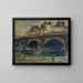 Landscape of Paris with the Pont Neuf - Julius Ullmann — framed artwork on a wall