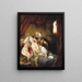 A Visitor in the Harem - Julius Victor Berger — framed artwork on a wall