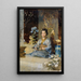 Japanese painting in a room - Julius Victor Berger — framed artwork on a wall