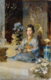 Japanese painting in a room - Julius Victor Berger — artwork view