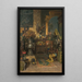 Interior workshop painting - Julius Victor Berger — framed artwork on a wall