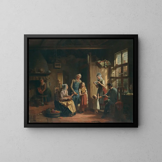 The Letter - Julius Weyde — framed artwork on a wall