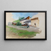 Farm - Julius von Blaas — framed artwork on a wall