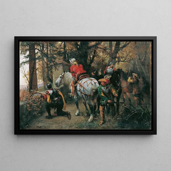 Exploration - Julius von Blaas — framed artwork on a wall
