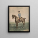 L'empereur François-Joseph à cheval - Julius von Blaas — framed artwork on a wall