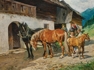 Attelage lungauer - Julius von Blaas — artwork view