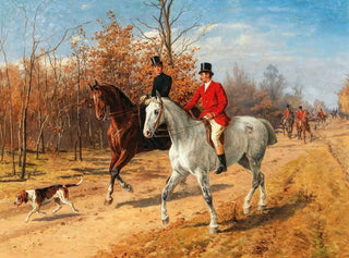 Hunting with hounds - Julius von Blaas — artwork view