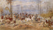 Hunting Hound Painting - Julius von Blaas — artwork view