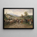 Horse Market Painting - Julius von Blaas — framed artwork on a wall