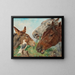 Les bons compagnons - Julius von Blaas — framed artwork on a wall