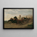 the Slovakian Peasants' Race - Julius von Blaas — framed artwork on a wall