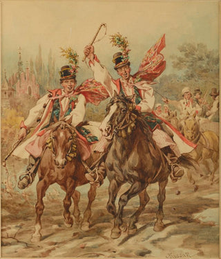 Juliusz Kossak - Groomsmen.webp