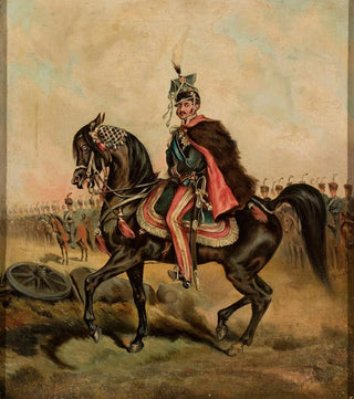 Juliusz Kossak - Prince Jzef Poniatowski on the Szuma mare from Sanguszka stud farm.webp