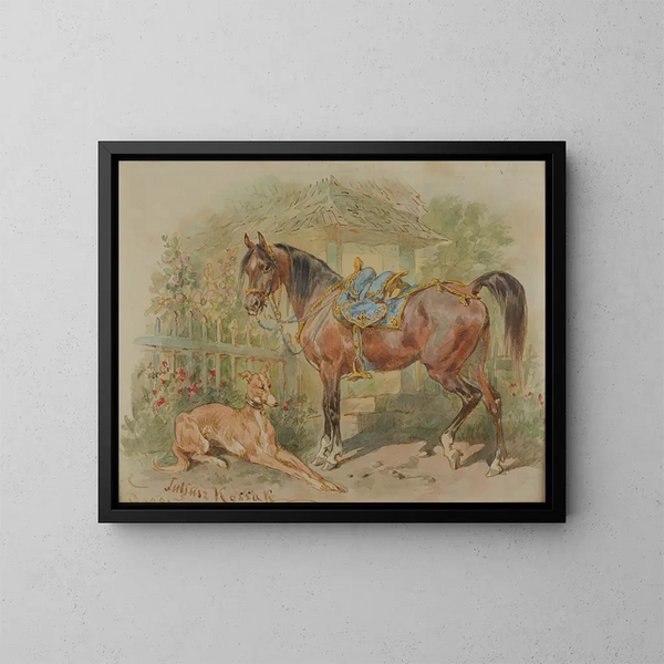 Repos - Juliusz Kossak — framed artwork on a wall